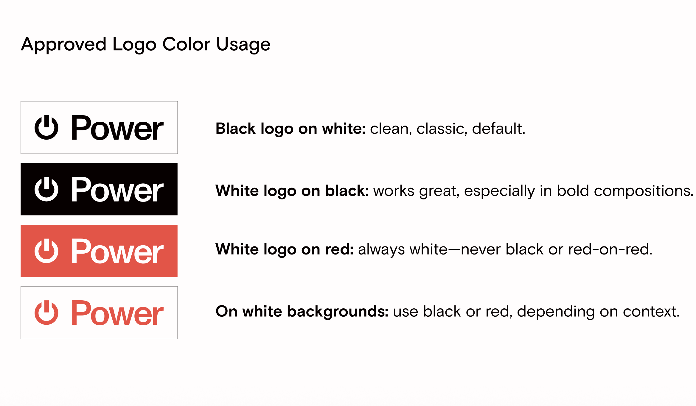 Approved Logo Color Usage